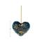 Hello Honey® 4" Multicolor Beaded & Embroidered Heart Cotton Velvet Ornament